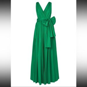 Elegant Green Summer Cotton Dress